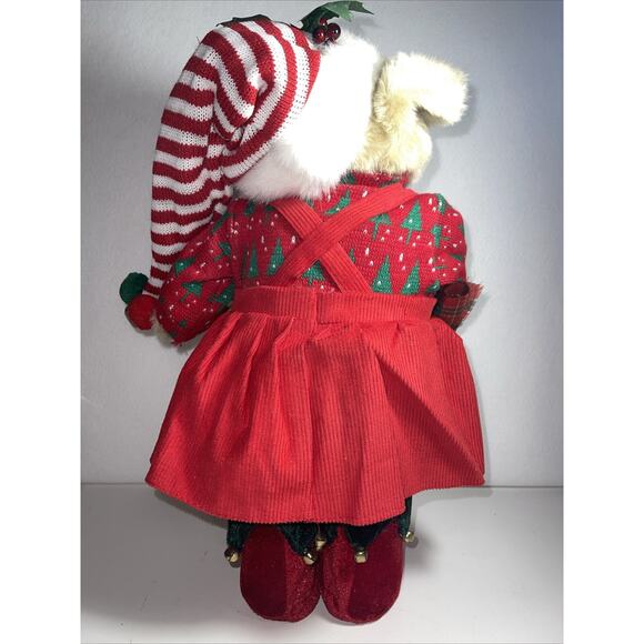 16” Teddy Bear Christmas Plush Standing Figurine Holiday - Picture 4 of 12